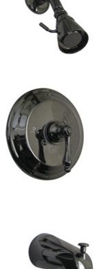Water Onyx Pressure Balanced Tub and Shower Faucet With Metal Lever Handle