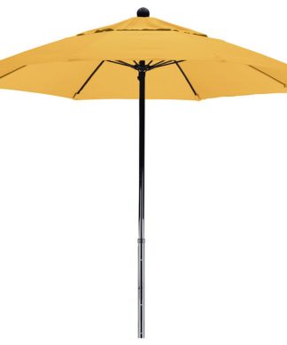 7.5 Foot Olefin Fabric Fiberglass Frame Pulley Lift Patio Market Umbrella