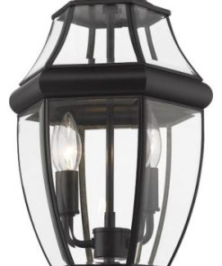 Z-Lite 580PHM-533PM-BK Westover - 20.25 Inch 2 Light Outdoor Pier Mount