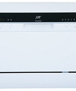 6 Place Settings White Countertop Dishwasher With Delay Start and LED display