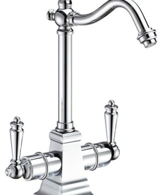 Whitehaus WHFH-HC2011-C Polished Chrome Instant Hot and Cold Water Faucet