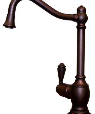 Whitehaus Point Of Use Kitchen Faucet In Mahogany Bronze Finish WHFH-H3130-MB
