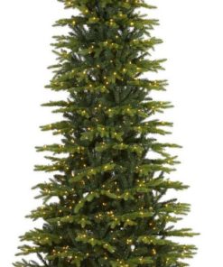 8? Belgium Fir ?Natural Look? Christmas Tree with 650 Clear LED Lights