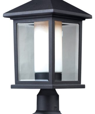 Z-Lite 523PHB-533PM-BK Mesa - One Light Outdoor Pier Mount