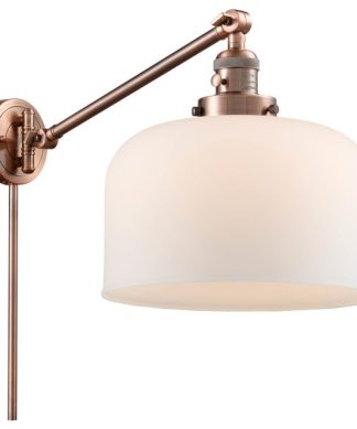 1-Light 12" Swing Arm Antique Copper - Bulb Included