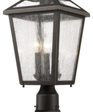 Z-Lite 539PHMR-533PM-ORB Bayland - 19" Three Light Outdoor Pier Mount
