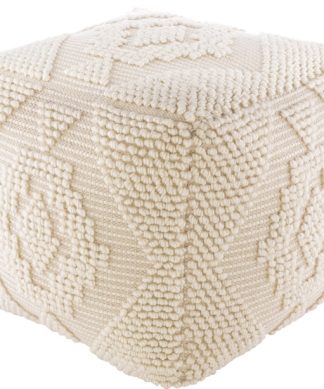 Yolanda YLPF-001 Pouf - Beige, 18"x18" "x18"