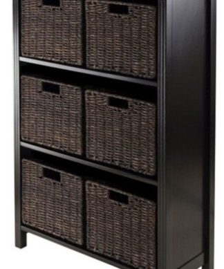 7-Piece Storage 4-Tier Shelf With 6 Small Baskets