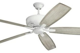 70" Monarch Fan, White