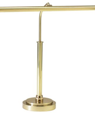Piano/Desk 1 Light Desk Lamp, Polished Brass