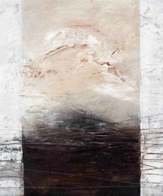 "Wired-Relief 7" Collage Hand Painted Canvas- Large Contemporary Artwork