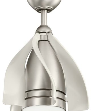 15" Terna LED Fan, Brushed Nickel