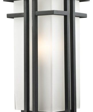 Z-Lite 549PHB Abbey 1 Light Outdoor Post Light - Black