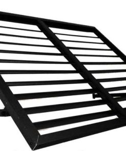 3' Ohio Metal Shutter Awning, 44" Wx24" Hx24" D, Black