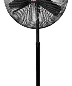 30" Oscillating Industrial Grade Pedestal Fan, Black