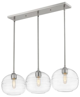 Z-LITE 486P10-3L-BN 3 Light Island/Billiard, Brushed Nickel