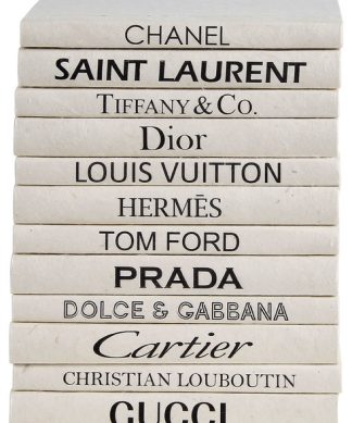 12 Vol. Mini Boutique Collection of Classic Designers, Cream Parchment