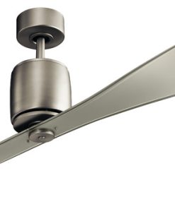 60" Ferron Fan, Brushed Nickel/Clear Champagne Blades