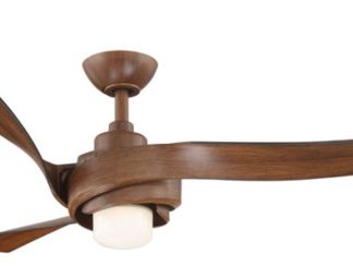 Wind River Kurve 60" Smart LED Ceiling Fan WR1804WAL, Walnut