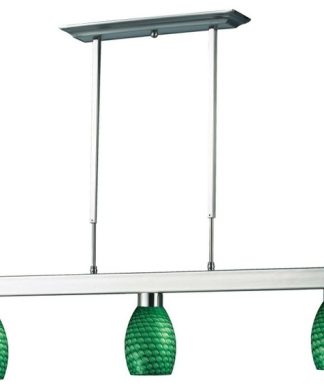 Z-Lite 152-131 Players 3 Light 42"W Billiard Chandelier - Brushed Nickel /