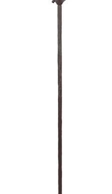 Wrought Iron Preston Torchiere Floor Lamp With Glass Shade