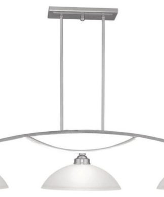 3-Light Brushed Nickel Billiard/Island