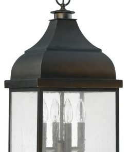 Westridge 4-Light Outdoor Hanging Lantern, Old Bronze