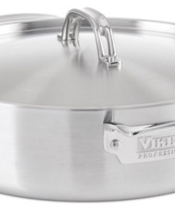 Viking 5-Ply Professional - 6.4 Qt. Everyday Pan w/Lid - Satin Finish