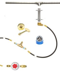 122" 3-Piece Trough Burner and Complete Deluxe In-Table Propane Fire Pit Kit