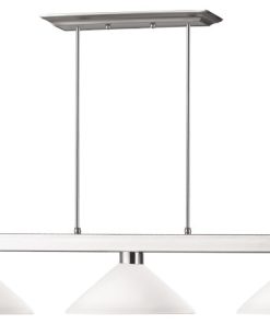 Z-Lite 3 Light Billiard Light, Brushed Nickel, 152BN-AMO14