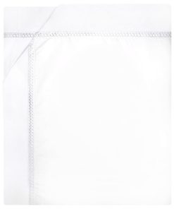 Yves Delorme Walton White Bedding, King, Flat Sheet
