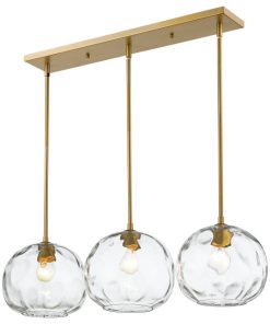 Z-Lite 490P10-3L-OBR Three Light Island/Billiard Chloe Olde Brass
