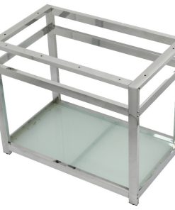 VSP3722B1 Fauceture 37" x 22" Console Sink Base,Glass Shelf, Polished Chrome