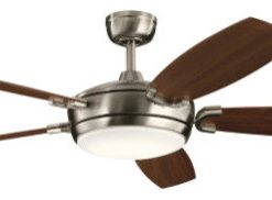 60" Trevor II Fan LED, Brushed Stainless Steel