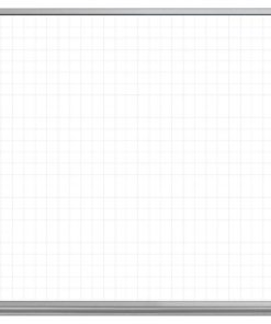 48x36 Wall-Mounted Magnetic Ghost Grid Whiteboard