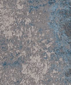 8'x11' Silver or Blue Polypropylene/Polyester Rug