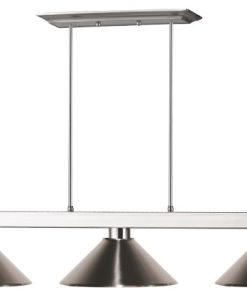 Z-Lite 3 Light Billiard Light, Brushed Nickel, 152BN-MBN