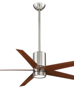 56'' LED CEILING FAN by Minka-Aire F828-BN/DW in Nickel Finish