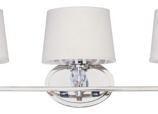 3-Light Polished Nickel Bath Light