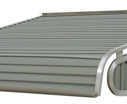 1500 Series Aluminum Door Canopy 48"x42" Projection, Graystone
