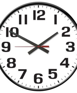 Warrior II Electric Outdoor Black Sand Wall Clock