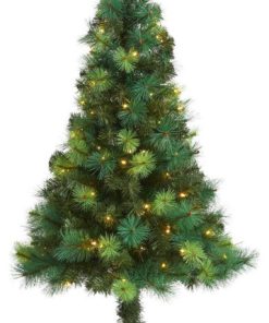 8? Flocked Montana Down Swept Spruce Christmas Tree / Pinecones / 500 LED Lights