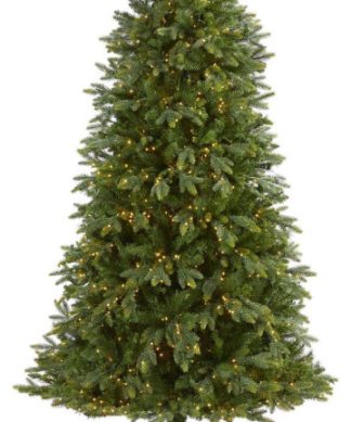 6' Victoria Fir Christmas Tree / 250 Multi-Color LED Lights, Berries