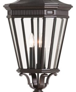 3-Light Post, Grecian Bronze