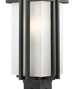 Z-Lite 549PHB-SQPM-BK Abbey - One Light Pier Mount