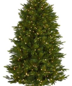 6.5' Lightly Frosted Big Sky Spruce Christmas Tree / 450 Clear LED Lights