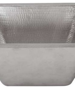 15" Copper Bar Sink Electroless Nickel 2" Drain Size