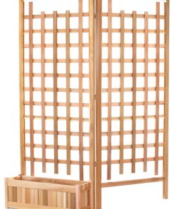 3-Piece Planter Set With Trellis Screen