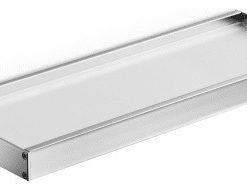 WS Bath Collections Skuara 52836.29 23.6" Frosted Glass Towel - Polished Chrome