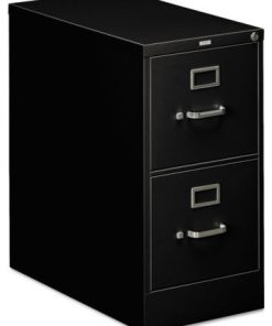 310 Series Two-Drawer, Full-Suspension File, Letter, 26.5"D, Black